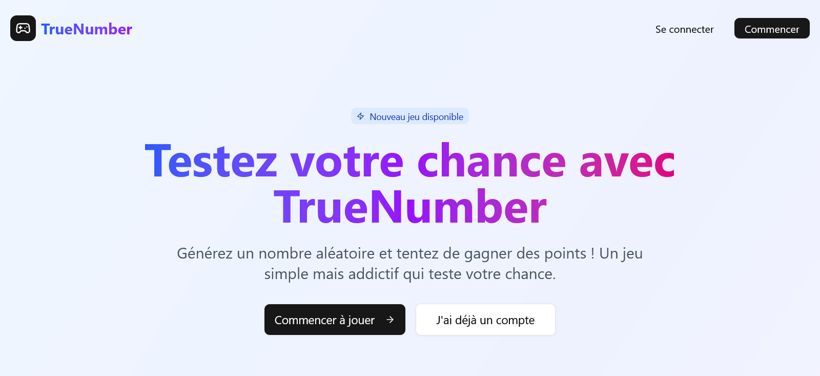 TrueNumber screenshot
